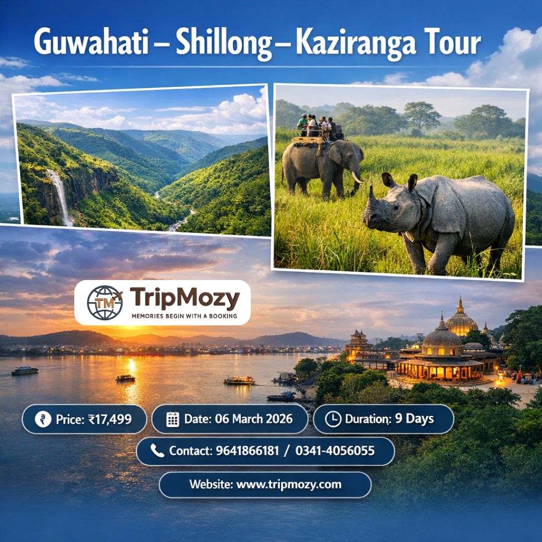 Guwahati-Shiling-Kaziranga Tour